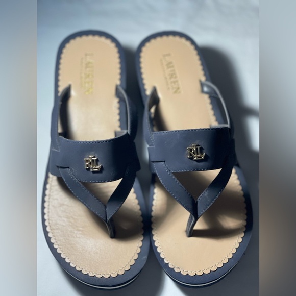 Ralph Lauren Plain Toe Rubber — Navy Size 9.5 - Picture 3 of 7
